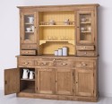 4-door sideboard, 4 drawers + 2 glass doors BAS, 4 drawers, open space SUP