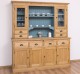 4-door sideboard, 4 drawers + 2 glass doors BAS, 4 drawers, open space SUP