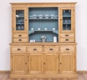 4-door sideboard, 4 drawers + 2 glass doors BAS, 4 drawers, open space SUP