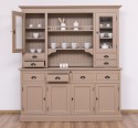 4-door sideboard, 4 drawers + 2 glass doors BAS, 4 drawers, open space SUP