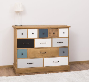 Chest of drawers with 13 drawers