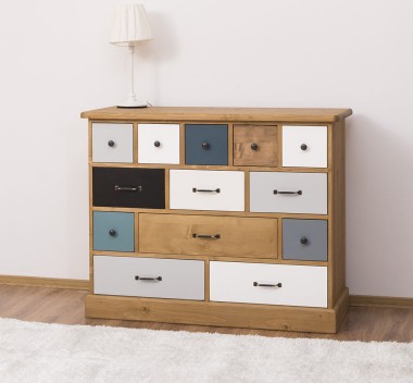 Chest of drawers with 13 drawers