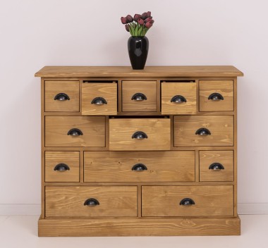 Chest of drawers with 13 drawers