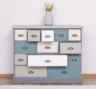 Chest of drawers with 13 drawers