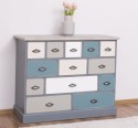 Chest of drawers with 13 drawers