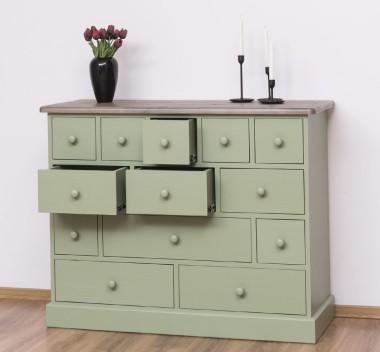 Chest of drawers with 13 drawers