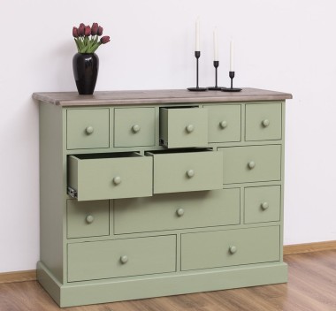 Chest of drawers with 13 drawers