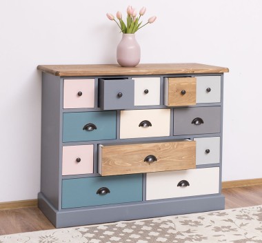 Chest of drawers with 13 drawers