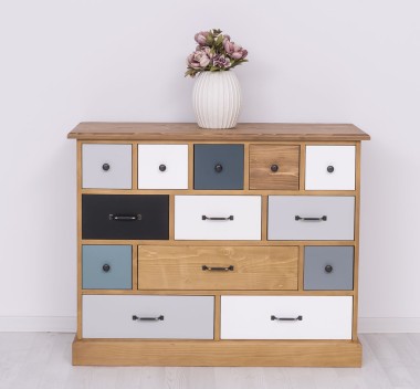 Chest of drawers with 13 drawers