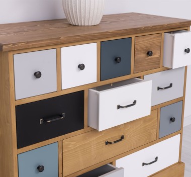 Chest of drawers with 13 drawers