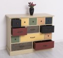 Chest of drawers with 13 drawers