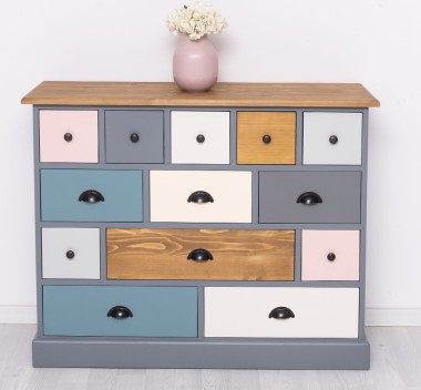 Chest of drawers with 13 drawers