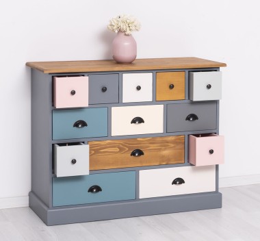 Chest of drawers with 13 drawers