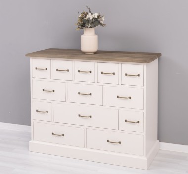 Chest of drawers with 13 drawers