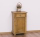 Nightstand with ornaments, 1 door and 1 drawer