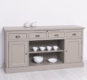 Kitchen furniture 2 doors, 4 drawers, open shelves BAS