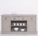 Kitchen furniture 2 doors, 4 drawers, open shelves BAS