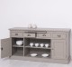 Kitchen furniture 2 doors, 4 drawers, open shelves BAS