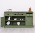 Kitchen furniture 2 doors, 4 drawers, open shelves BAS