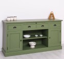 Kitchen furniture 2 doors, 4 drawers, open shelves BAS