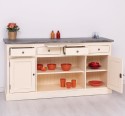 Kitchen furniture 2 doors, 4 drawers, open shelves BAS