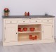 Kitchen furniture 2 doors, 4 drawers, open shelves BAS