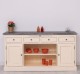 Kitchen furniture 2 doors, 4 drawers, open shelves BAS