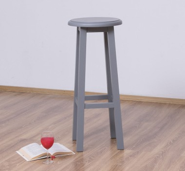 Bar stool with round top