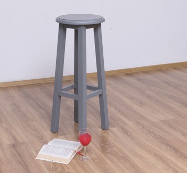 Bar stool with round top