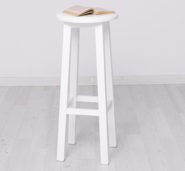 Bar stool with round top