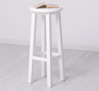 Bar stool with round top