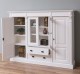 Bookcase with 2 doors + 2 glass doors and 2 drawers