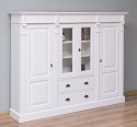 Bookcase with 2 doors + 2 glass doors and 2 drawers