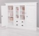 Bookcase with 2 doors + 2 glass doors and 2 drawers