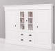 Bookcase with 2 doors + 2 glass doors and 2 drawers