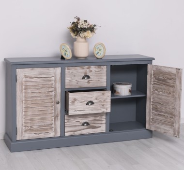 Buffet with 2 doors and 3 drawers, Shutter Collection