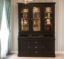 2-door sideboard, 3 drawers, 3 compartments with BAS glass door + 3 SUP glass doors