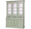 2-door sideboard, 3 drawers, 3 compartments with BAS glass door + 3 SUP glass doors