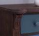 Chest of drawers with 6 curved drawers with metal rails, Directoire Collection - Color Corp_P081 - Color Drawers_Multicolor - MU