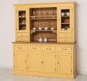 4-door sideboard, 4 drawers + 2 glass doors BAS, 4 drawers, open space SUP, drawers with metal rails - Color Top_P001 - Color Ex