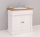 Bathroom cabinet for sink, ornamental, oak top - sink is not included in the price