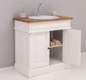 Bathroom cabinet for sink, ornamental, oak top - sink is not included in the price