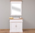 Bathroom cabinet for sink, ornamental, oak top - sink is not included in the price