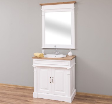 Bathroom cabinet for sink, ornamental, oak top - sink is not included in the price