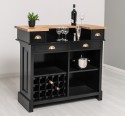 Bar counter with winerack, oak top - Color Top_P061- Color Corp_P150 - DOUBLE COLORED