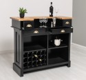 Bar counter with winerack, oak top - Color Top_P061- Color Corp_P150 - DOUBLE COLORED