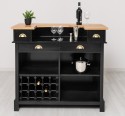 Bar counter with winerack, oak top - Color Top_P061- Color Corp_P150 - DOUBLE COLORED