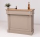 Bar counter with winerack, oak top