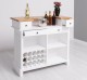 Bar counter with winerack, oak top