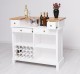 Bar counter with winerack, oak top